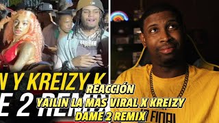 REACCIÓN a Yailin La Mas Viral x Kreizy K | Dame 2 Remix | Video Oficial 🔥