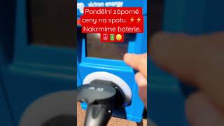 👎I pondělní spotové ceny energií jsou záporné!!! #elektromobilita #ev #fve #spot #zaporneceny⬇️🆓