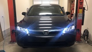 Civic Gets an Upgrade || DIY Headlight Install 2007 Civic