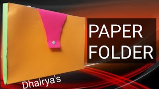 2 different ways to make folder/paper folder/plastic folder...