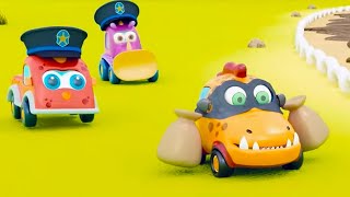 Машинки Мокас 🚕 Машинки играют в полицейских 🚙 Развивающие мультфильмы для детей про машинки 🚗