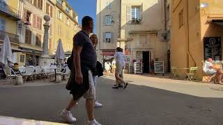 One Minute Tours: Antibes, France. Street Scene