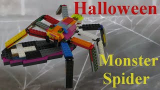 DIY Lego Halloween Monster Spider - How to build with lego blocks (DIY and TUTORIAL)