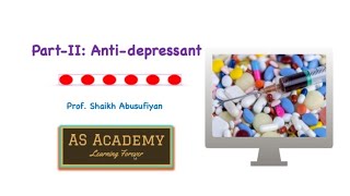 Part:II Anti-depressant Drugs