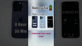 iphone 14 pro vs 13 pro         Battery Test 💝