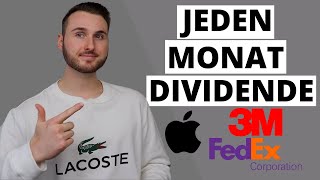 Jeden Monat Dividende mit 3 Aktien | Finanzkanal