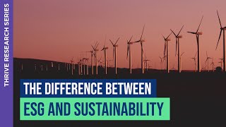 The Difference Between ESG and Sustainability | Shenelle Perera | THRIVE Research