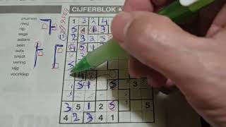 (#9569) Sunday. Tectonic01 Sudoku puzzle. Bonus Extra edition. 11-10-2024 Extra part 4 of 4