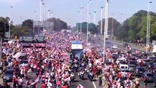 RIVER PLATE Caravana despedida a JAPON 2015 - General Paz y Richieri