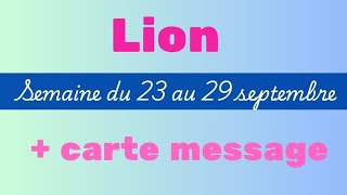 Lion semaine du 23 au 29 septembre