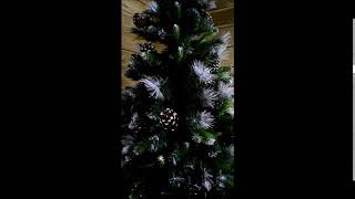 Frosted Pine Tree with Cones