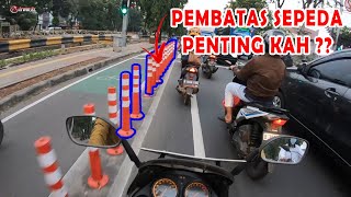 BAHAS PEMBATAS SEPEDA, MALAH KETEMU YANG HAMPIR CRASH !! | Motovlog Indonesia