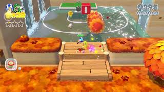 Super Mario 3D World 3 - 7: El Valle de las Cascadas Multiplayer [CEMU 1.9.1 - NVIDIA 940M]