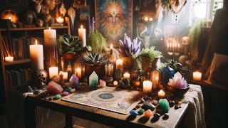 Tarot Reader Magical Desk 🔮 Cozy Healing Inspiration ✨ Frequency Cleanse Mystic Ambience Music