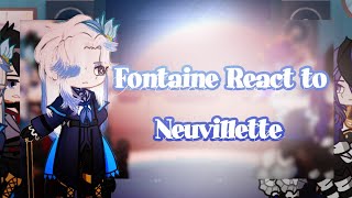 || Fontaine React To Monsieur Neuvillette || WIP || BeautifulRose ||