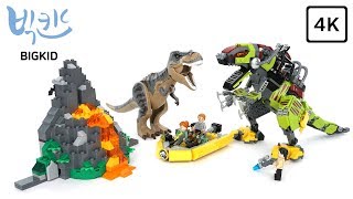 LEGO Jurassic World 75938 T. rex vs Dino-Mech Battle - Lego Speed Build 4K