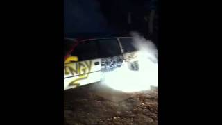 Commodore wagon burnout in the bush