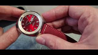 Vintage ARIOS watch review - stunning red dialer from the 70s!!