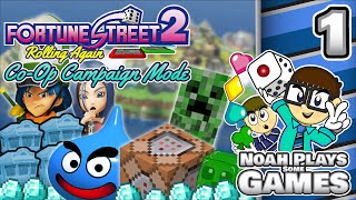 SLIME IS A HACKER! - Fortune Street 2: Co-Op Campaign Mode ~ MINECRAFT - Part 1