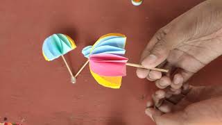 How to make colourful paper umbrella / Paper umbrella / Diy umbrella