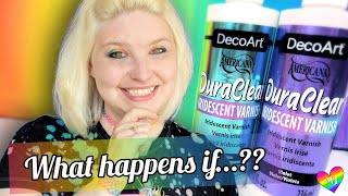 Art Product Experiment - DuraClear Iridescent Varnish by Decoart