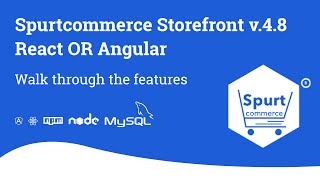 Spurtcommerce Open Source I Storefront I React I Angular