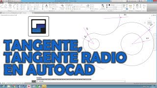 Aplicar Tangente, Tangente y radio en AutoCAD