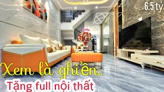 Bán nhà Bình Tân "NỘI THẤT NHÌN MÊ".. QUÁ ĐẸP | 48.6m², 3tầng | Đường Lê Văn Quới (giáp Đầm Sen)