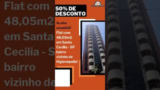 É amanhã!!Flat com 48,05m2 em Santa Cecilia - SP 50% OFF #imovel #moradia #leilao #investor