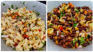 2 Type Of Spicy n Healthy Chaat Recipe / Chana Chaat n Pasta Chaat Ramadan Special Recipe