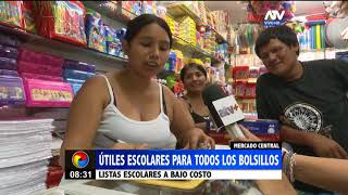 Útiles escolares para todos los bolsillos en el Mercado Central