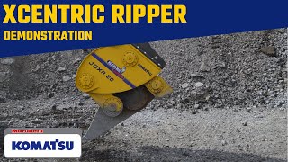 Komatsu PC210LC-11 excavator paired with the Xcentric Ripper