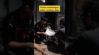 Proses membangun motor monkey style #monkeystyle #motovlogerindramayu #wrrider