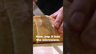 Revive Your Stale Bread Microwave Magic  #kitchenhacks #short