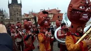 Eurokarneval a XXV  festival Guggemusik souborů Praha 27. 1. 2018