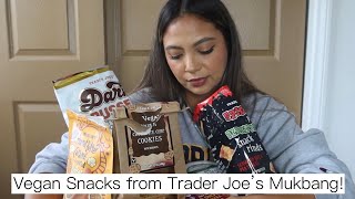 SOME OF MY CURRENT FAVORITE VEGAN SNACKS FROM TRADER JOE'S MUKBANG!