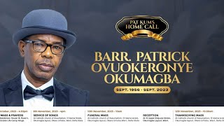 PATRICK OKUMAGBA FUNERAL THANKSGIVING