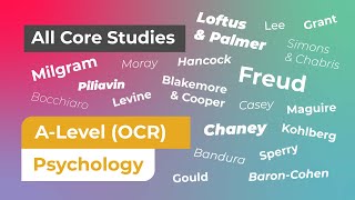 OCR A-Level Psychology (H567) - All Core Studies