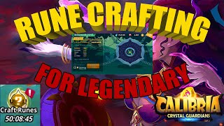 Rune Crafting for Legendary - Calibria Crystal Guardians