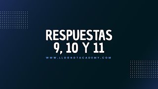 ¿Quieres ser Nivel III? - Respuestas 9, 10 y 11