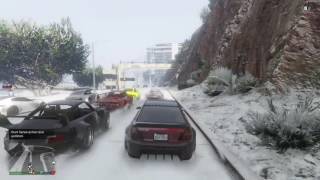 GTA: online snow is here!!! (Street racing )