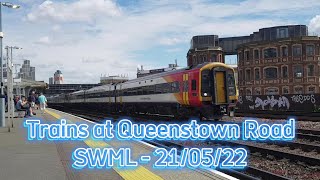 Trains at Queenstown Road - SWML - 21/05/22