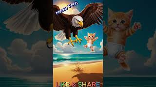 Epic Battle: Eagle Attacks Kitten in Hotel! 🦅🐱 #Shorts #Viral #aiart #aicat #shortsfeed #viralreels