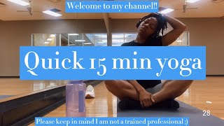 Quick 15 minute yoga ( No voiceover )