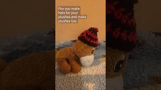 #nostalgia #crochet #plushes #catbeanie