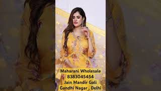 Most beautiful organza suit available at maharani wholesale(only shopkeepers contact)