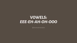 Vowels Warm-up (Eee-eh-ah-oh-ooo) | MC Music Studios