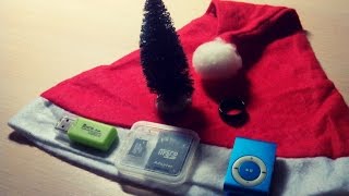 Unpack | mp3 player & christmas things :3