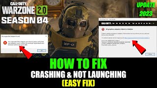 WARZONE 2.0 SEASON 4 FIX CRASHING IN PC | Fix Warzone 2.0 Season 4 Crashing & Not Launching PC