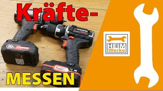 Parkside Performance Akkuschrauber Krafttest Alt vs. Neu PABSP 20 Li B2 gegen PABSP 20 Li A1